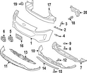 Pj6z-17b814-a Ford Genuine Side Cover