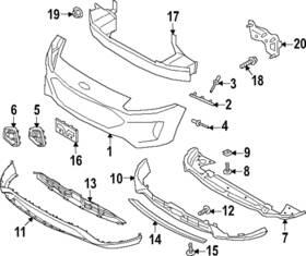 Pj6z-17b814-b Ford Genuine Side Cover