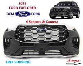 Rb5z-17d957-aa Ford Oem 2025 Explorer Front Bumper 4 Sensors Camera Agate Black Metallic #3
