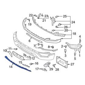 Rl3z-8419-a Ford 2024-2025 Genuine F-150 Front Protector Bumper Trim