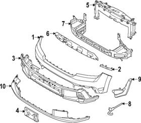 Sz6z-17757-taptm Ford Genuine Bumper Assembly Front