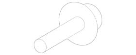 W708591-s450b Ford Genuine Bumper Corner Cover Screw W708591s450b
