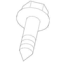 W720714-s450b Ford Genuine Fog Lamp Assembly Bolt