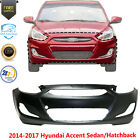 Hy1000201 Front Bumper Cover Primed For 2014-2017 Hyundai Accent Sedan Hatchback