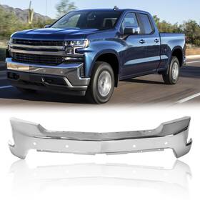 Fuke Gm1002873 Chrome Steel Front Bumper For 2019-2022 Chevy Silverado 1500 Lt Ltz With Park