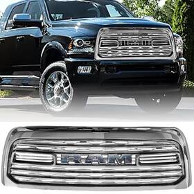 9621279 Funkit-auto Ltd Style Grille For 2009 2010 2011 2012 Dodge Ram 1500 Grill With Letters Chrome