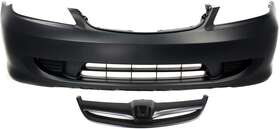 Garage-pro Jcwkit-020418-42gp Bumper Cover Set Compatible With 2004-2005 Honda Civic Sedan Front