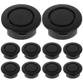 Garneck Qn01i08kq5x02zjm 10pcs Bumper Sensor Hole Plugs Rubber Radar 3.00x3.00x1.00cm Black
