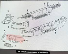 84939185 Genuine Gm Colorado Canyon 2023 Lh Rear Bumper Corner Used Like New