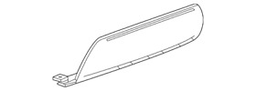 85139539 Genuine Gm Black Rear Bumper Fascia Trailer Hitch Cover