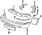 03545635 Genuine Gm Bumper Cover Bracket