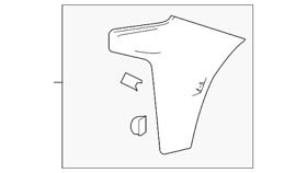84934129 Genuine Gm Primed Front Driver Side Bumper Outer Filler
