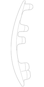 167-885-21-06 Genuine Mercedes-benz Filler Trim