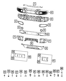 6kl10rxfab Genuine Mopar Close-out Cover Right