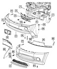 55156878ae Genuine Mopar Fascia Bracket