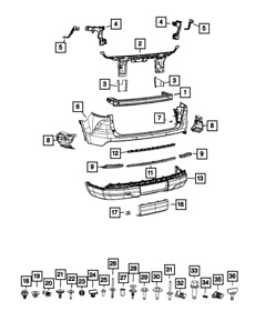 68328703ab Genuine Mopar Fascia Bracket Left