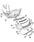 55079223ah Genuine Mopar Rear Bumper Bracket Left