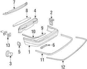 Gm 03636175 Genuine Filler Panel