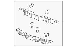 13264602 Gm Genuine Front Bumper Fascia Center Support
