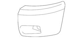 15891690 Gm Genuine Primed Driver Side Front Bumper Impact Bar End Cap