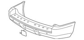 20951794 Gm Genuine Rear Bumper Cover