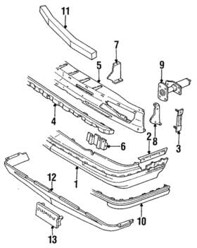 22531305 Gm Genuine Bumper Cover Extension