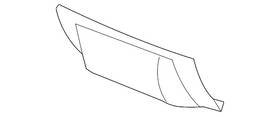 22756668 Gm Genuine Primed Rear Bumper Fascia Trailer Hitch Access Hole Cover