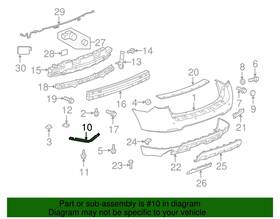 23226002 Gm New Oem 10-17 Chevrolet Equinox Sport Rear Bumper Right Side Bracket