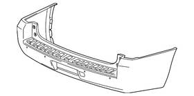 23326086 Gm Genuine Rear Upper Bumper Cover