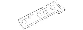 23462456 Gm Genuine Rear Passenger Side Bumper Fascia Guide