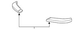 25730121 Gm Genuine Front Driver Side Bumper Fascia Support