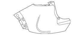 42692997 Gm Genuine Rear Passenger Side Upper Bumper Cover