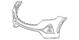42774797 Gm Genuine Primed Front Bumper Upper Fascia