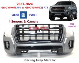 84339360 Gm Oem 2021-2024 Gmc Yukon At4 - Xl Front Bumper 4 Sensors And Camera #2