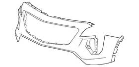 84646921 Gm Genuine Bumper Cover