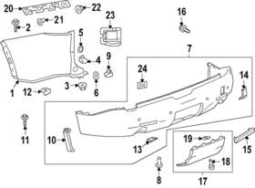 84686355 Gm Genuine Bumper Cover