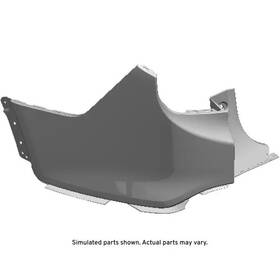 84842846 Gm Genuine Primed Driver Side Rear Bumper Upper Fascia