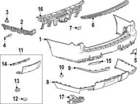 85754778 Gm Genuine Bumper Cover