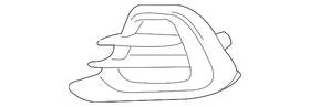 95238852 Gm Genuine Passenger Side Front Fog Lamp Opening Cover