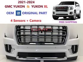 84775747 Gmc Oem 2021-2024 Yukon And Xl Front Bumper 4 Sensor Camera -summit White 1