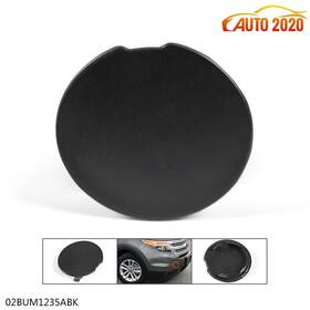 E-02bum1235abk Grandorange Primed Black Front Bumper Tow Hook Eye Cover Fit For 2011-2015 Ford Explorer