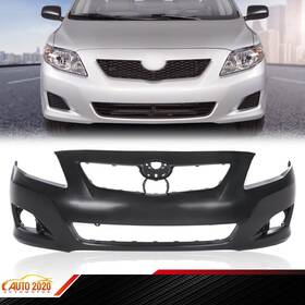 E-02bum208aabkf Grandorange Front Bumper Cover Fascia Fit For 2009 2010 Toyota Corolla Sedan Black