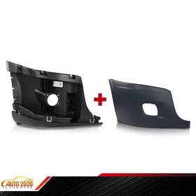 E-02bup5951rgy Grandorange Fit For Freightliner Cascadia Truck Bumper Reinforcement And Cover With Fog Hole Rh