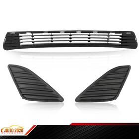 E-02hgl2009zbk Grandorange Front Bumper Lower Grille With Fog Hole Cover Set Fit For 2012-2014 Toyota Camry