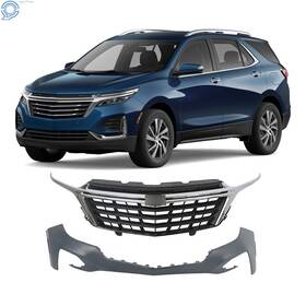 Hp77088 Happy19star For Equinox Ls&lt&rs 2022 2023 Grille&front Bumper Cover With Tow Hook Holes&cover