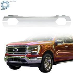 Hp79296 Happy19star Chrome Silver Front Lower Bumper Molding Trim For 2021-2023 Ford F150