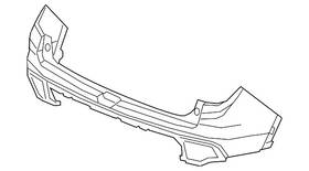 Honda 04715-tgs-a50zz Genuine W Face Rear Bumper