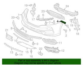 71193-t3l-a51 Honda New Oem 2016-2017 Accord Right Front Bumper Spacer Bracket