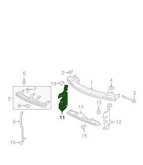 74166tg7a50 Honda Oem Pilot Front Bumper Passenger Side Air Guide Plate 2019 - 2022