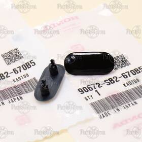 Honda 90672-sb2-670b5 Oem Genuine Civic 98-00 Acura License Plate Bumper Caps 90672sb2670b5 - 2x